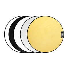 30cm迷你圓形銀色柔光板60cm手提便攜反光板80cm攝影拍照補光板