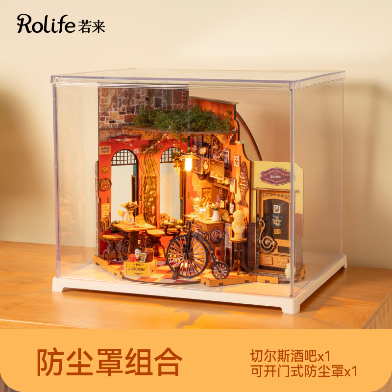 Rollife Ruolai briy chow nuevo producto Chells bar bloques de construcción en miniatura modelo casa juguete regalo mujer
