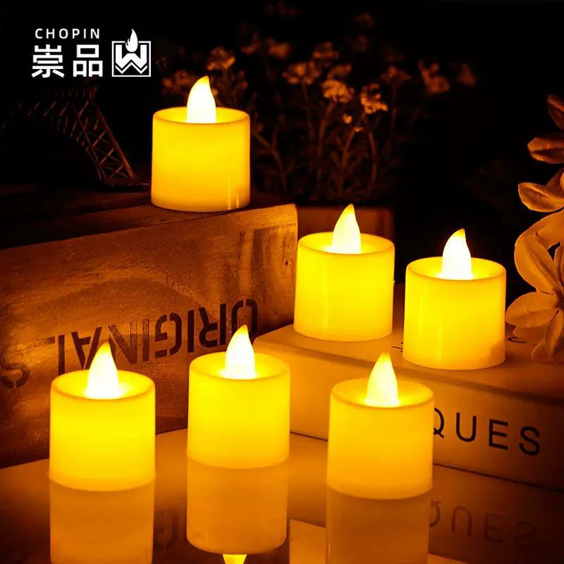 厂家批发 耐用led电子蜡烛灯 表白情人节礼物 婚庆派对装饰蜡烛