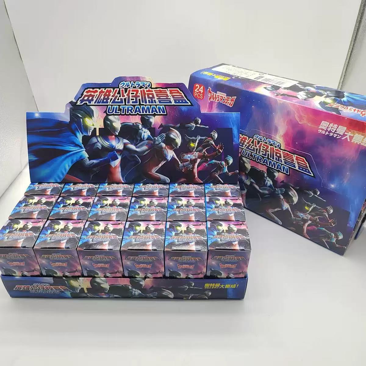 Transfronterizo AI Shan Hai Jing Caja ciega Párate de madera divertido Hombre con zapatos Tiburón Caja ciega 24 Desmontaje y desmontaje de figuras de música Decoración de muñecas