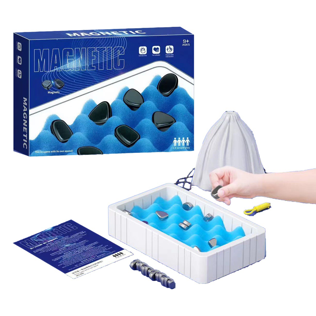 Efecto magnético transfronterizo contra el ajedrez de guerra, pisar el imán del trueno, descompresión de rompecabezas de inducción, juegos de mesa, juegos de mesa, juguetes para niños