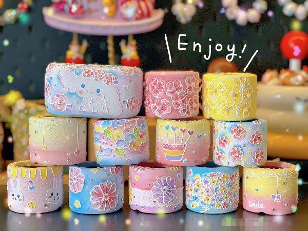 Korean-Style Hand-Painted Succulent Flower Pots, Simple Coarse Pottery, Three-Dimensional Colorful Fresh-Style Cherry Blossom Wholesale, Painted Blank Hand-Painted Pots Korean-Style Hand-Painted Succulent Flower Pots, Simple Coarse Pottery, Three-Dimensional Colorful Fresh-Style Cherry Blossom Wholesale, Painted Blank Hand-Painted Pots