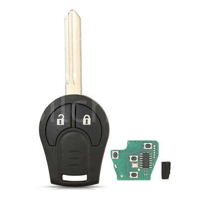 Suitable for Nissan remote control car key 315/433 frequency ID46 chip straight plate 2/3/4 key car key (Car Keys) - 315mhz-2-key
