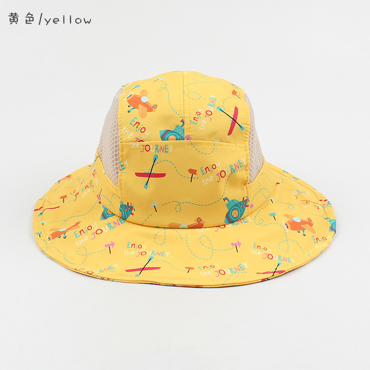 Korean Thin Section Cartoon Kids Fisherman Hat display picture 7