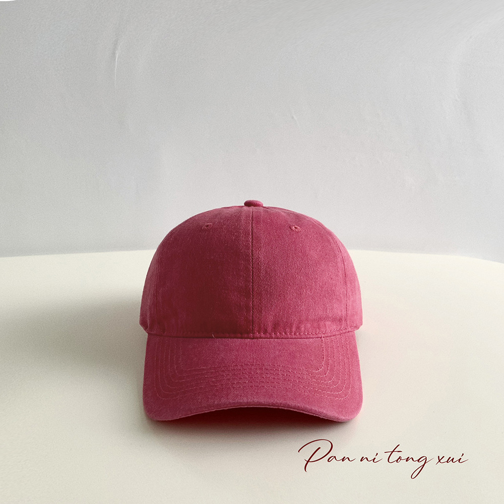 Gorras de béisbol unisex estilo coreano color sólido