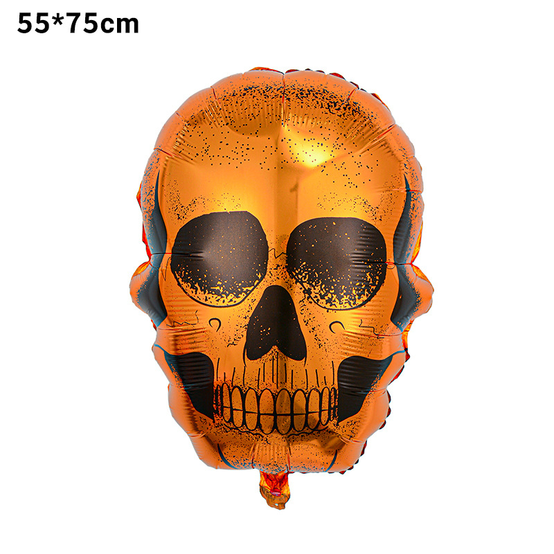 Globo de película de aluminio de Halloween nuevo tema de bruja de dibujos animados calabaza fiesta de Halloween diseño de globos en forma de fantasma