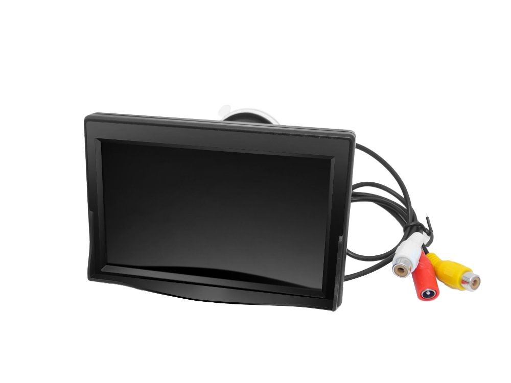 Manufacturer supplies 5inch suction cup monitor HD wireless transmitter receiver license plate 7-inch infrared car camera