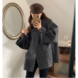 女式毛呢外套;大码毛呢外套