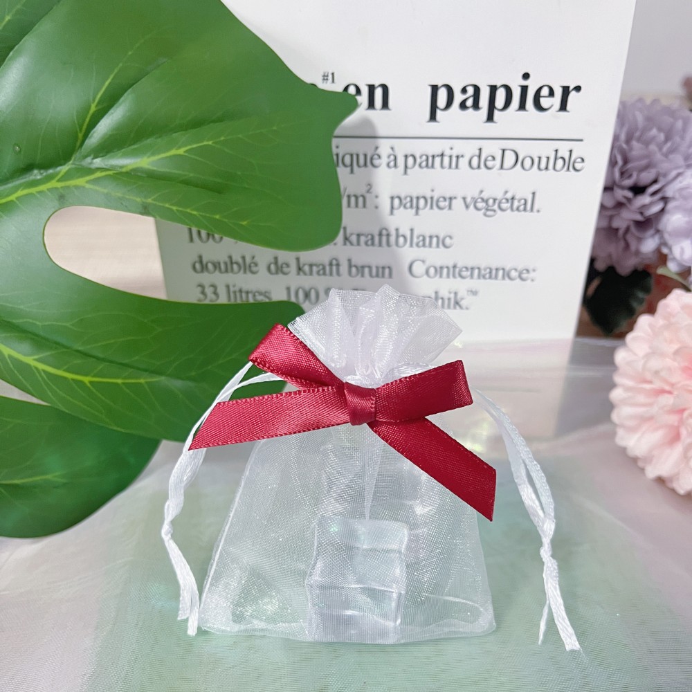 6g Weight Storage Bag Storage & Cleaning Jewelry Packaging Bags Classification 1 Piece Quantity Organza Material Solid Color Pattern Casual Style Casual Solid Color Organza Gift Wrapping Supplies 4