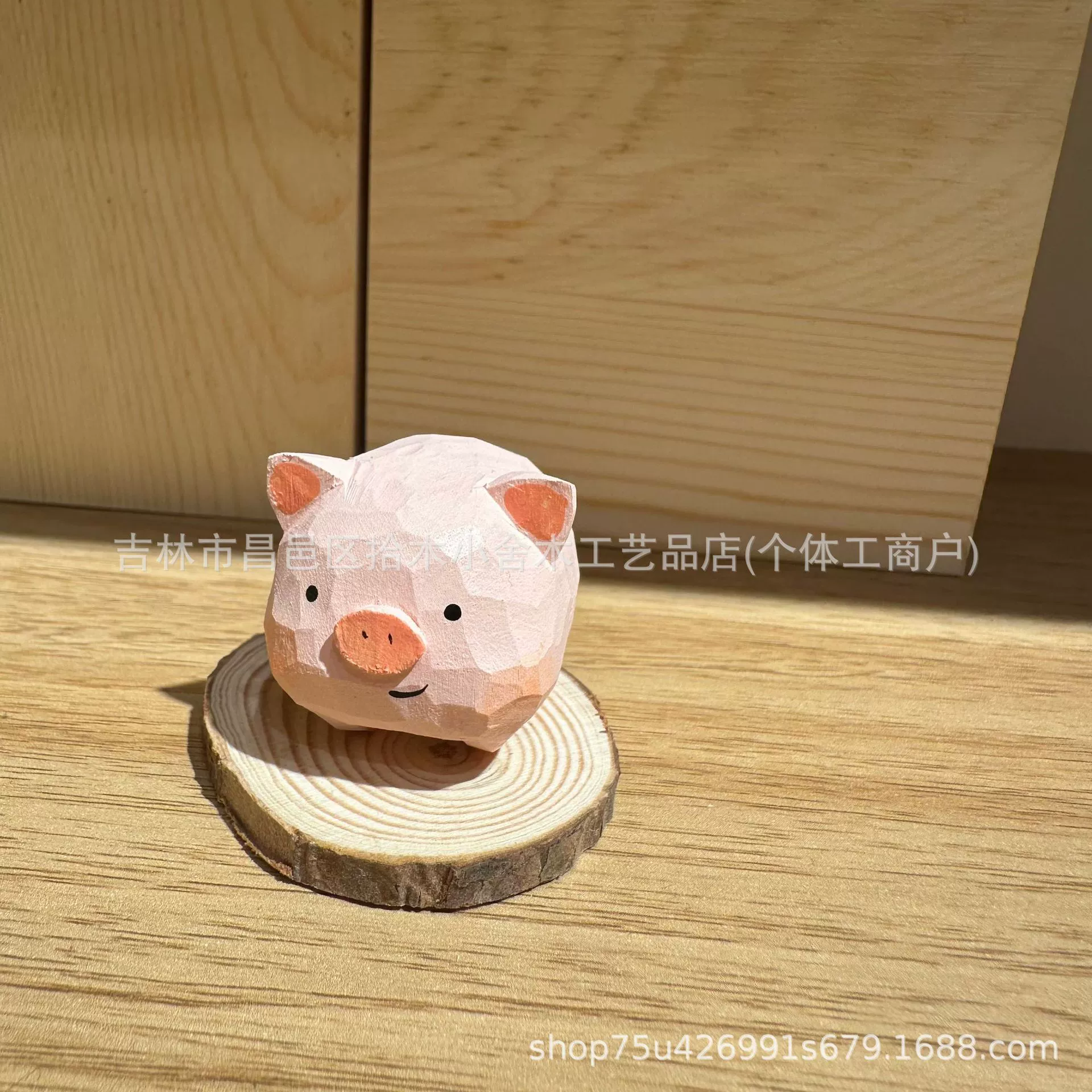 П Pendant, Cartoon wooden accessories handmade, internet celebrity