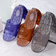 Crystal Slippers Women's Summer Indoor Non-slip and Non-stinky Feet Household Bathroom Four Seasons Thick-soled Anti-odor Men's Sandals and Slippers