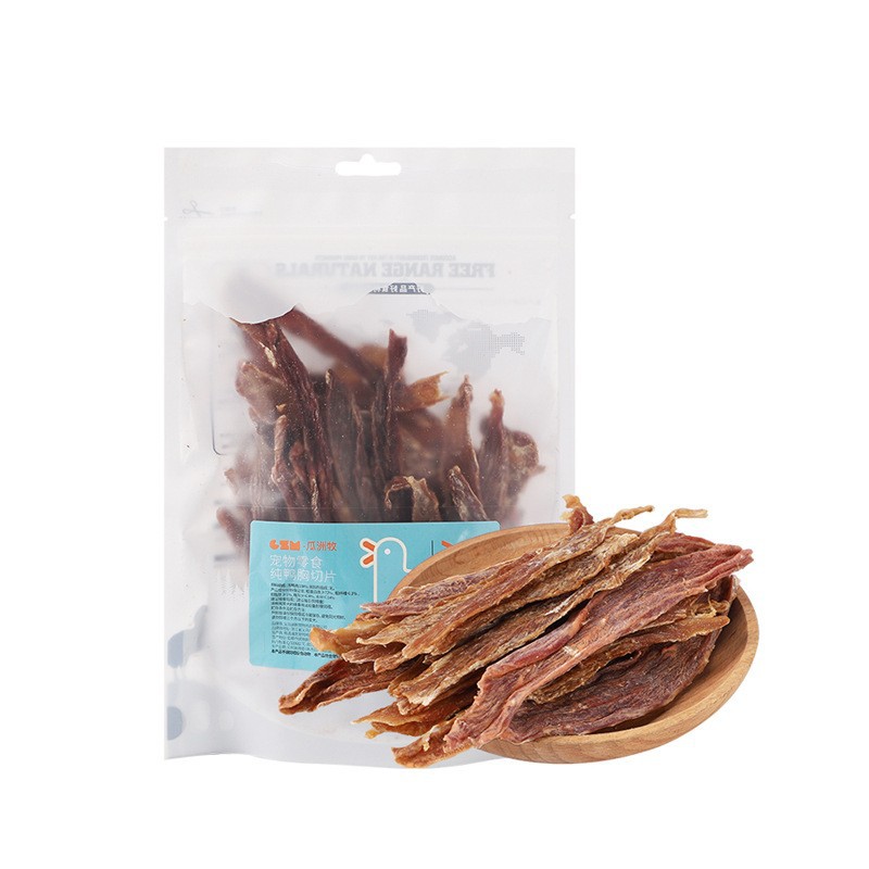 Aperitivos para perros, tiras de pollo, Teddy Bichon, Shiba Inu, cachorros pequeños, palitos molinos, recompensas especiales para entrenamiento, pato seco