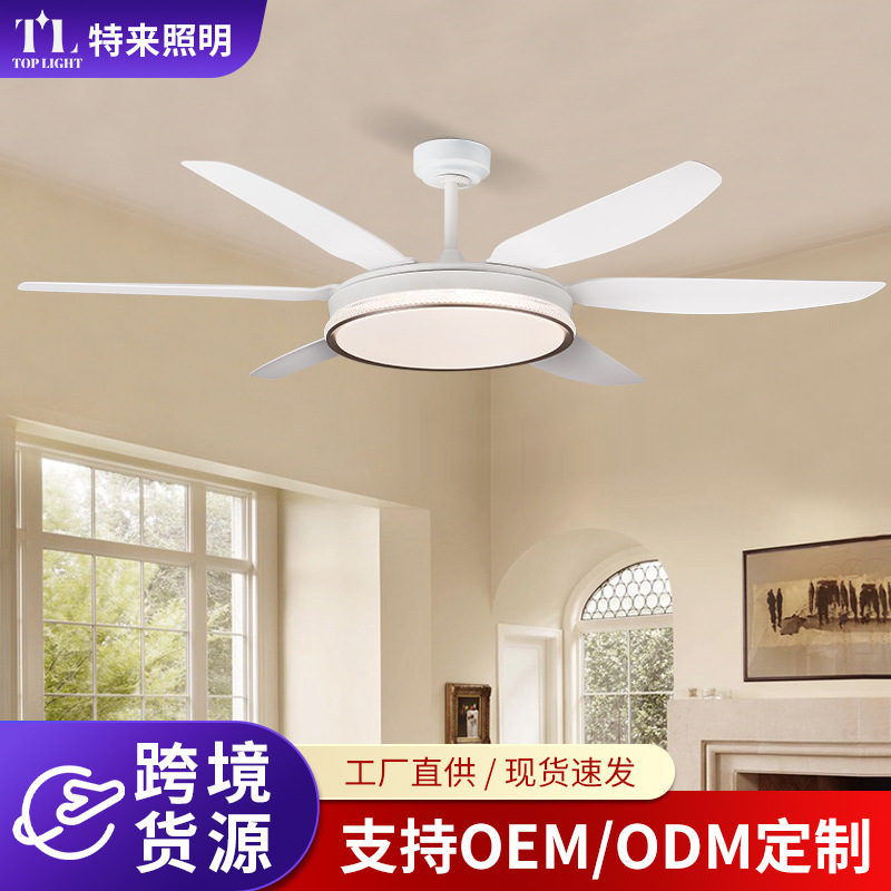 Ventilador de Techo con Luz Inverter de 64 Pulgadas de ABS con Control Remoto para Sala de Estar