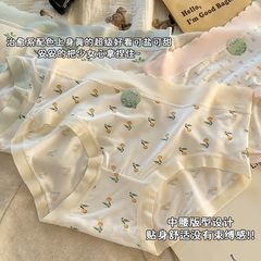 女性用モーダル下着、ミッドウエスト、シームレス、女性用下着、綿、女性用快適、大きいサイズ、女の子用、お尻を締め付けない、お腹を締めるパンツ