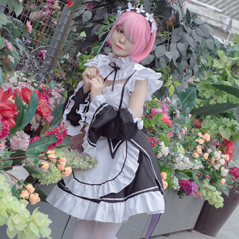 Starting from scratch, the cosplay of life in another world is Ramrem cos, cute plus size, fake mother, maid