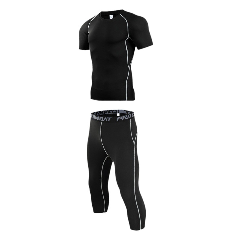 Autumn and Winter Fleece-Lined Thermal Tights for Basketball, Football, Running Training, Children's Quick-Dry Clothing, Children's Sports Suit