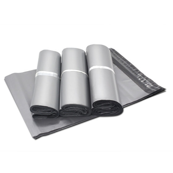Zhongsheng packaging recycled materials silver express bag express packaging silver gray bag in stock wholesale