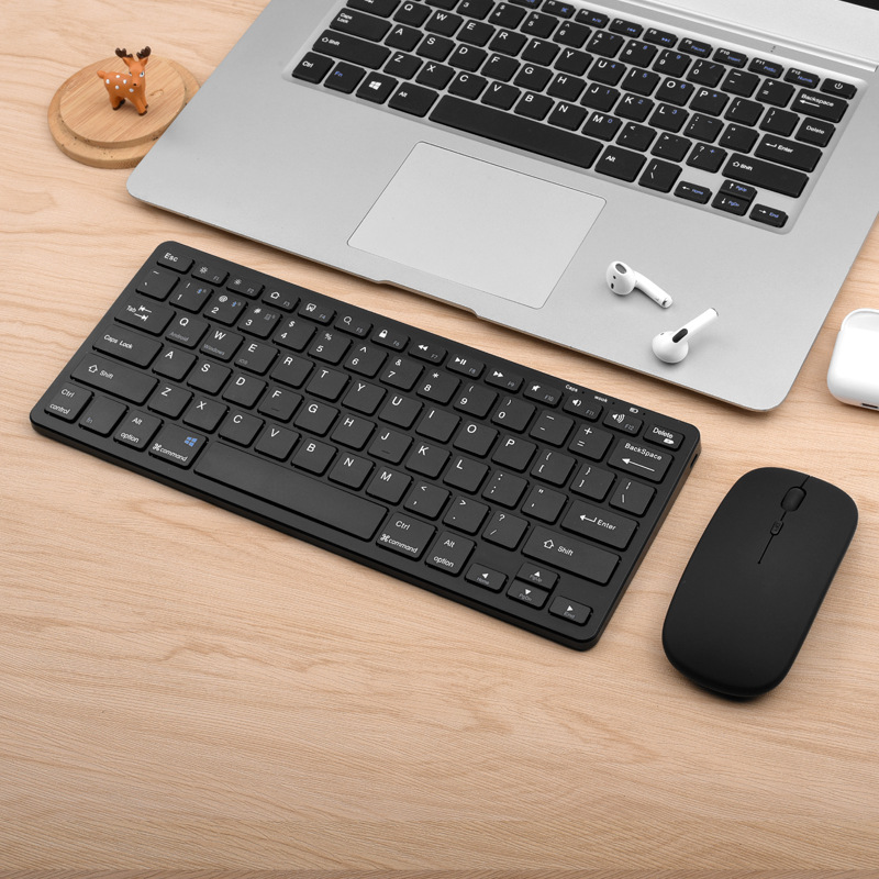 Teclado de ratón inalámbrico teclado de tres modos teclado de modo dual portátil computadora de escritorio tableta teléfono móvil aplicable multidispositivo