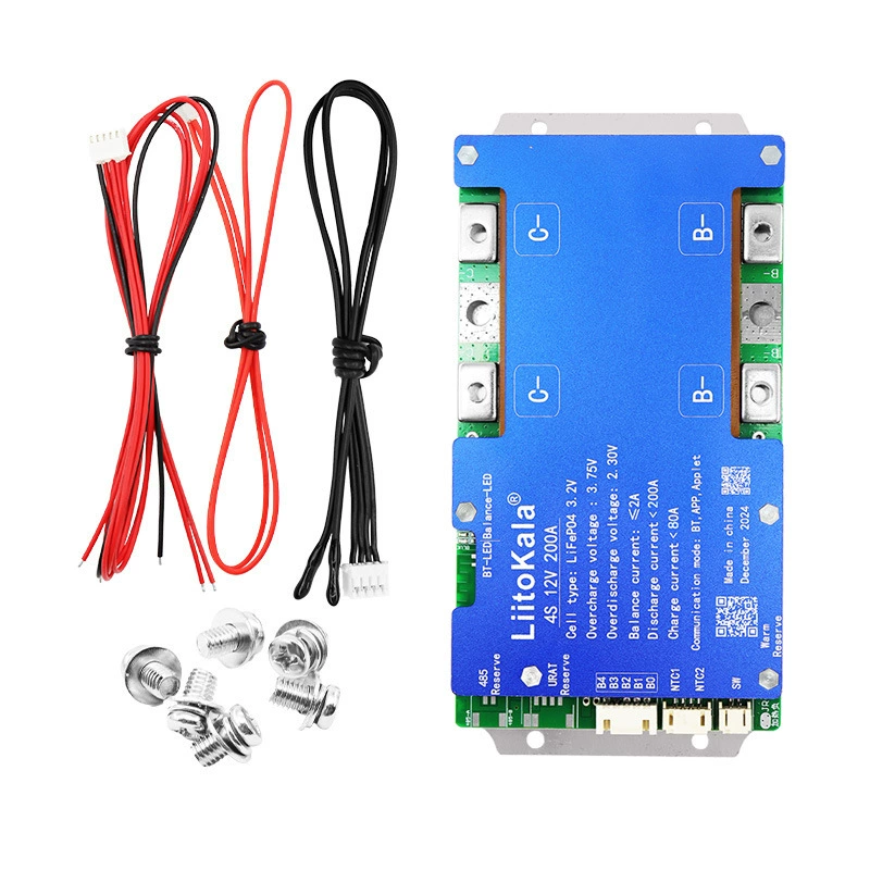Защитный литиевый аккумулятор, 4S, 12В, 200А, Bluetooth, 12В