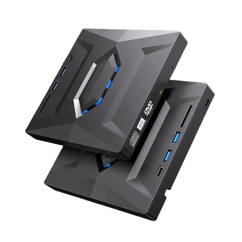 5合1多功能Type C外置光驱刻录机CD播放机usb免驱电脑读取VCD光盘