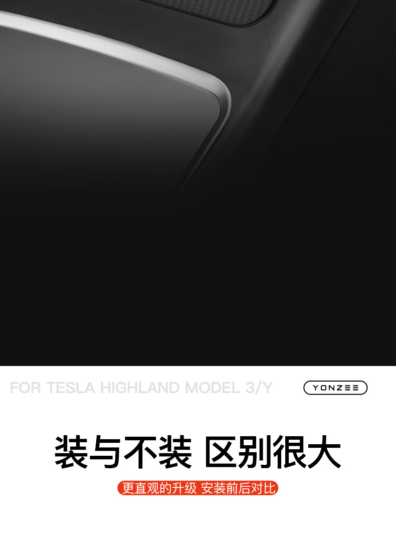 Suitable for Tesla's New Version of Model 3/Y/Yl Central Control Wireless Charging Silicone Pad Anti-Slip Protection Car Accessories