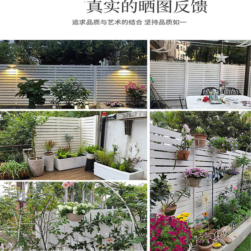 防腐木柵欄露台隔斷木圍欄別墅花園護欄籬笆圍擋戶外屏風擋板裝飾