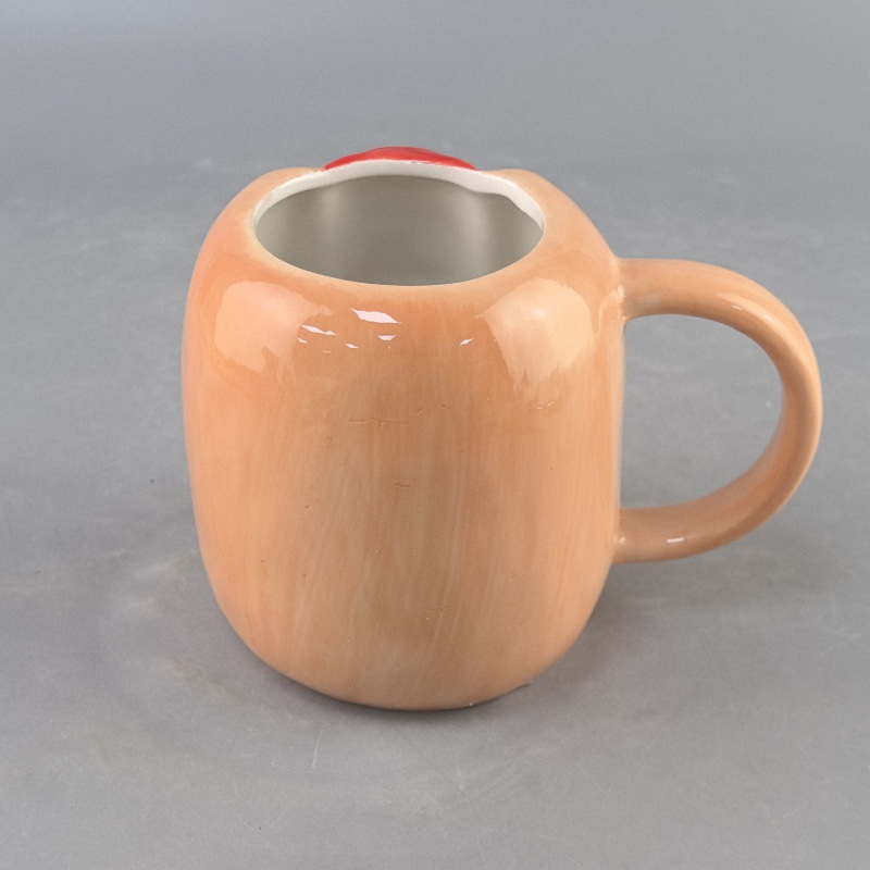 Ventas transfronterizas de dibujos animados creativos lindos perros calientes de cerámica taza de café de alto valor de regalo de cumpleaños