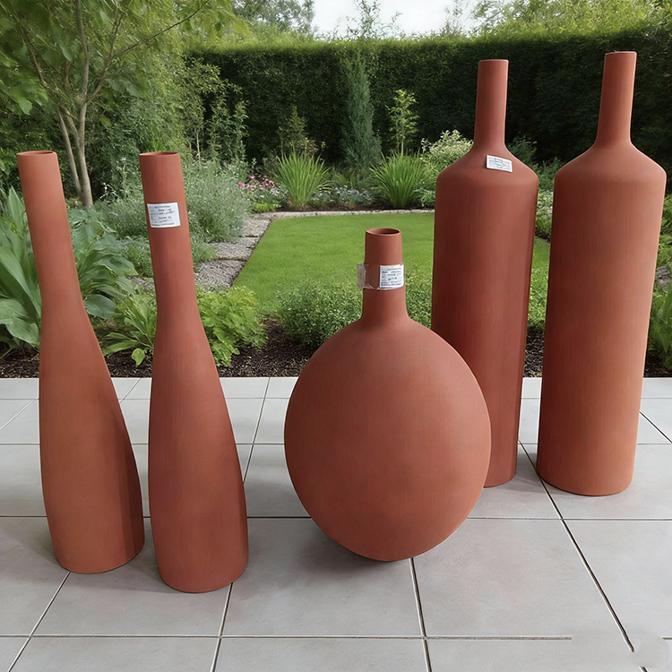 Gardening creative magnesium cement flower pot sample can be used as glass fiber vase anti-freezing decoration flower arrangement European style flower pot Gardening creative magnesium cement flower pot sample can be used as glass fiber vase anti-freezing decoration flower arrangement European style flower pot