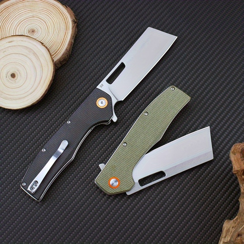 Original Folding Knife D2 Blade Micarta Handle Pocket Knife|undefined