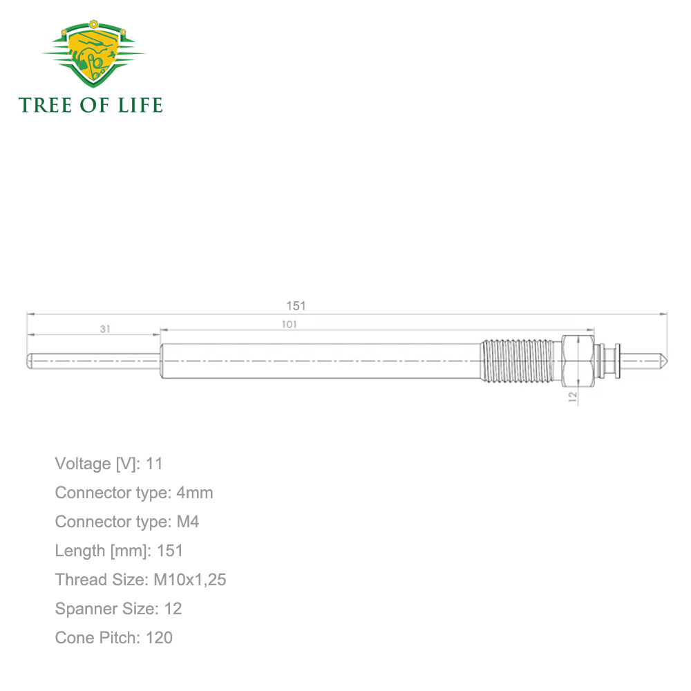 36710-4A000,36710-4A710,36710-4A100 is suitable for Hyundai preheating plugs