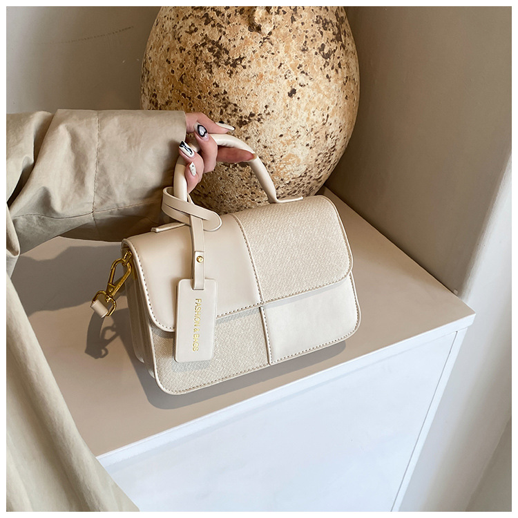 Maillard Splicing Handbag for Women 2024 New Style, with Unique Texture and a Stylish Crossbody Bag Design_voghion.com