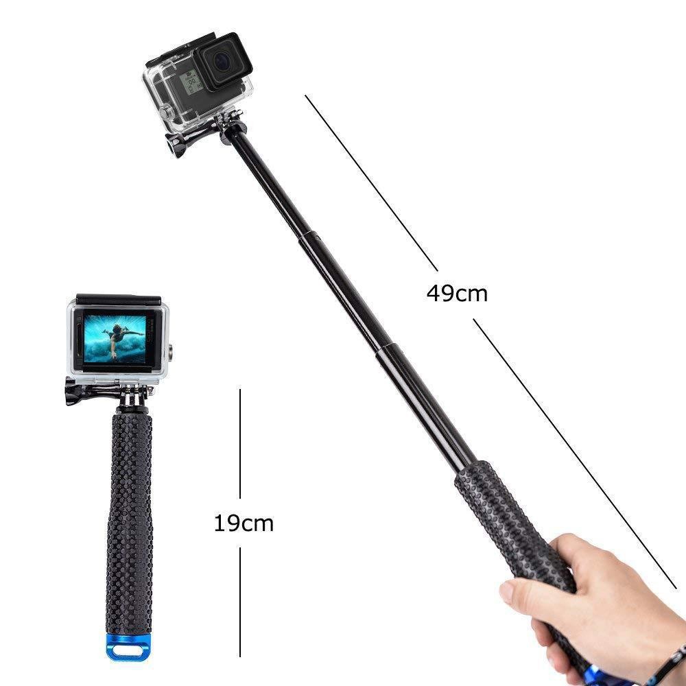 Gopro Self-rod 19/36 Multiple colour Telescoping Acceptance 3 Knob extend selfie