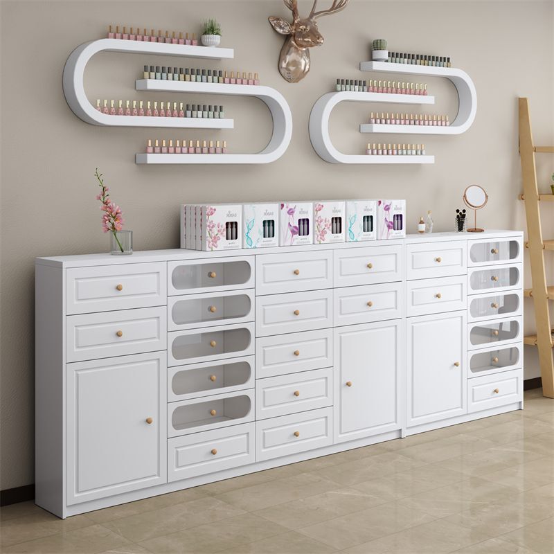 Nail Polish Storage Cabinet, Nail Salon Display Cabinet, Nail Polish Gel Display Cabinet, Wall-Mounted Cabinet, Nail Polish Color Swatch Side Cabinet