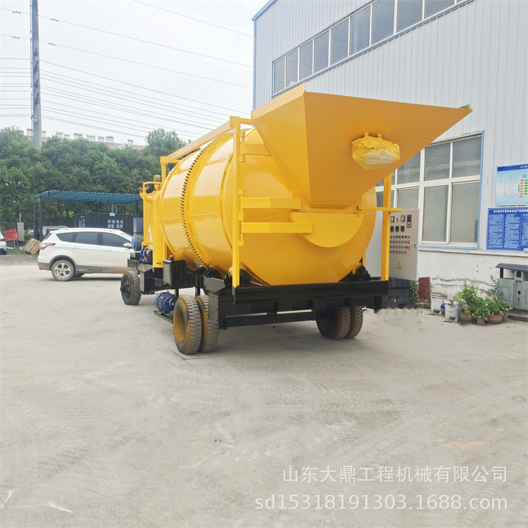 小型沥青拌合站 拖车式柏油混合料搅拌机 1-5方可选