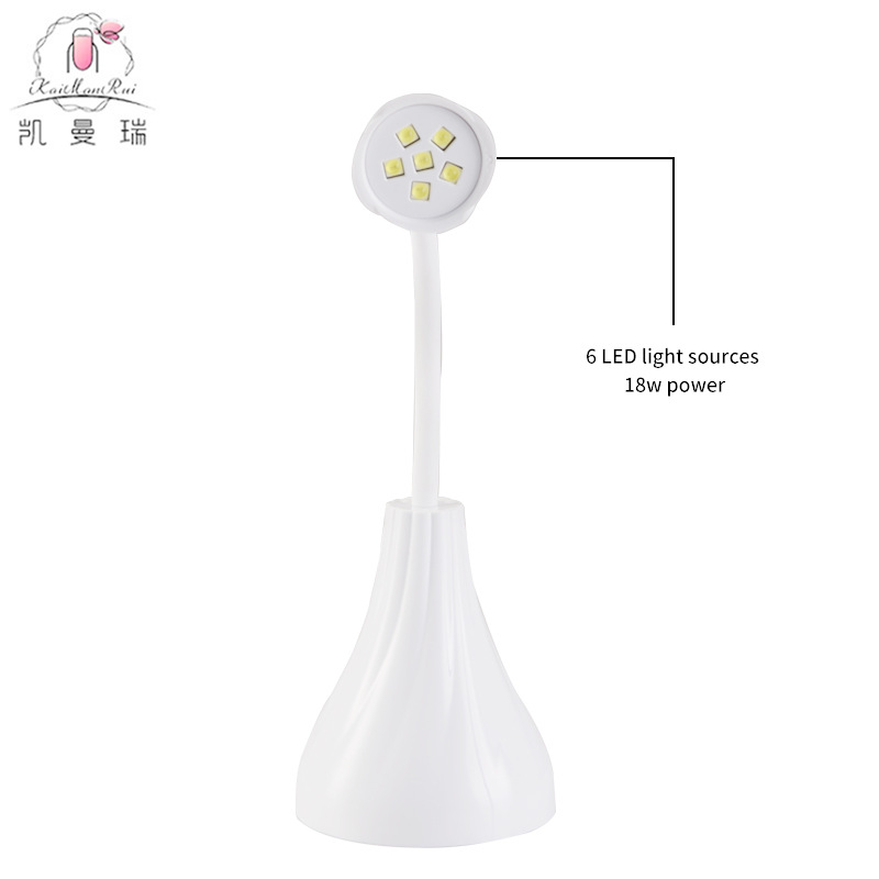 Lámpara de Uñas con Diseño de Rosa, Estilo Japonés, Recargable, Fototerapia, Portátil, Especial para Salón de Uñas, Lámpara de Curado de Gel para Esmalte de Uñas