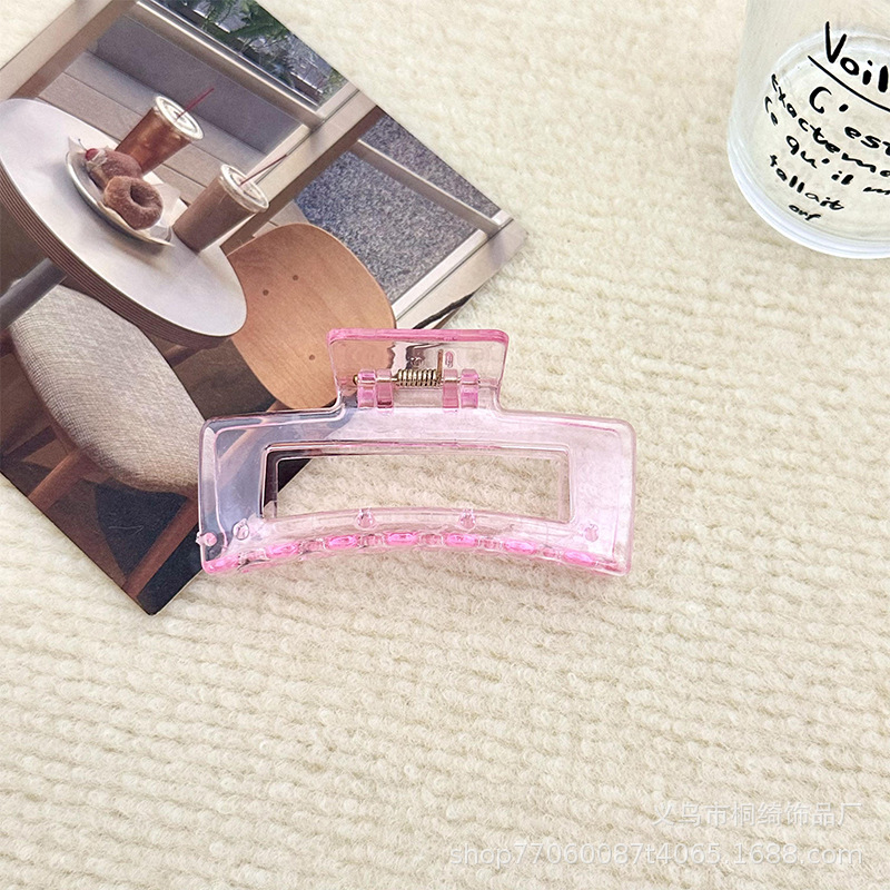 Gran clip de tiburón para el cabello, agarre fuerte, estilo simple y elegante, accesorio trasero para mujeres, proveedor directo de Yiwu