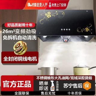 抽油烟机大吸力顶吸式大功率家用厨房公寓中式吸油烟机工厂直销