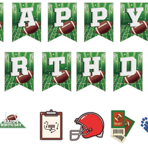 GTZ-segunda bandera de tirón de caramelo 1 Decoración de cumpleaños Bandera de tirón 1 elemento de piruleta 1 Bandera de piruleta 1 huevo grande