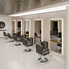 美发椅;洗头床;美发镜台