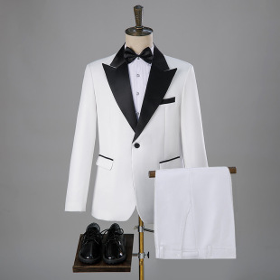 Suit Men's Korean Style Work Korean Style Slim-fit Suit Group Suit Dress Dress Best Man Dress Business Dress Summer