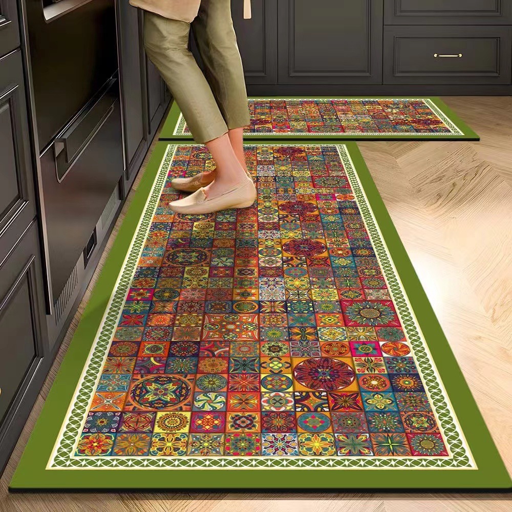 Diatom Mud Kitchen Floor Mats, Carpets, Oil-Proof Floor Mats, Home Kitchen Stain-Resistant, Water-Absorbing and Oil-Absorbing Mats, Door Entry Carpets