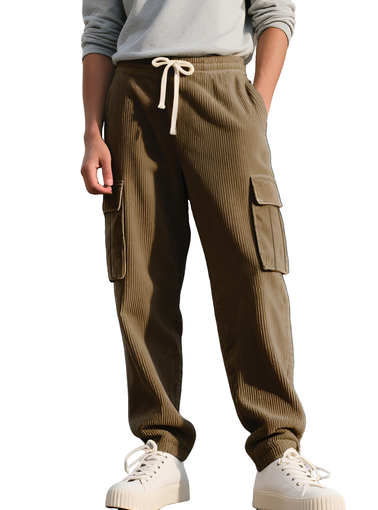Nuevos pantalones de trote de bolsas transfronterizas de Europa y América, comercio exterior Amazon TK de otoño, pantalones casuales para hombres.