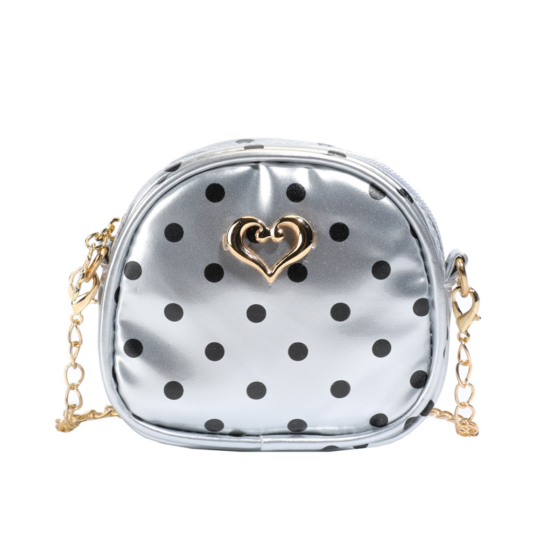 2026 nuevo bolso de niños dulce amor extranjero punto de onda bolso de cadena para hombres y mujeres bolso de comercio exterior mini bolso de bebé
