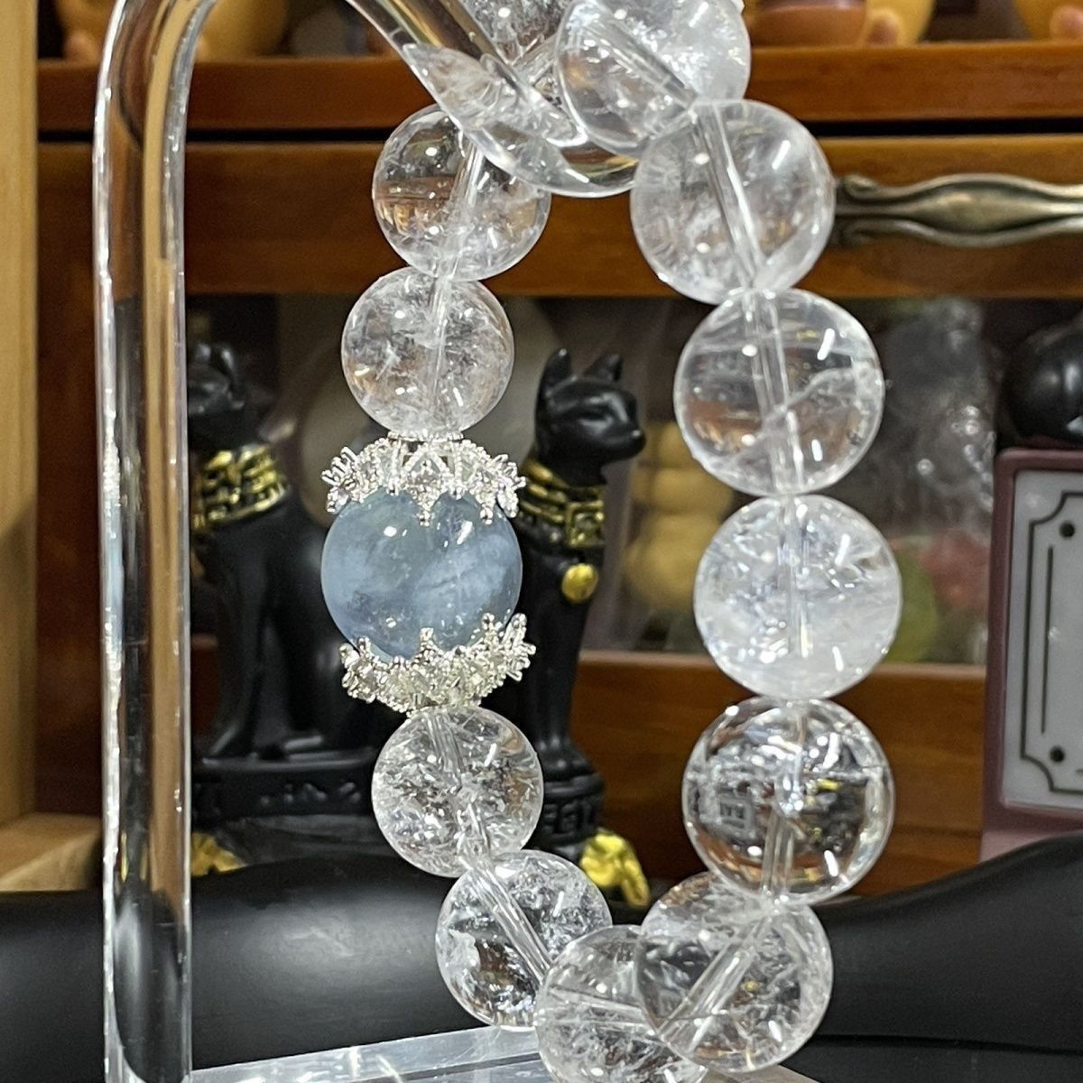 12mm 팔찌(자기 제거 스톤 예비 코드와 정교한 포장 포함).