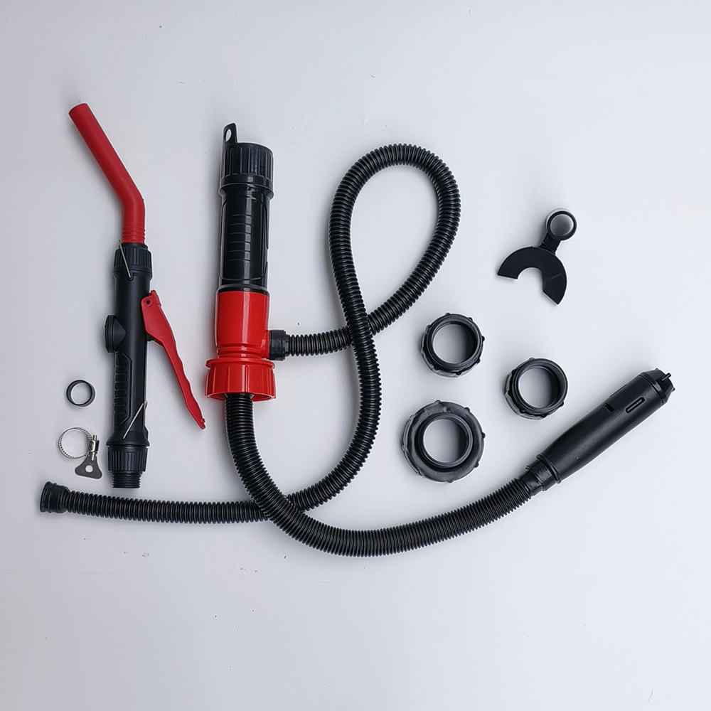 Cross-Border Temu Detachable Electric Water Pump Oil Suction Pipe Portable Electric Oil Pump Self-Driving Gasoline Hose Transfer