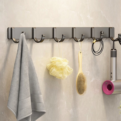 No punching space aluminum coat hook bathroom toilet coat hook door rear hook coat hanger kitchen strong sticky hook