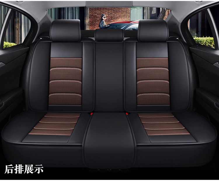 New Style Nappa Leather Car Seat Cushion with a High-End Feel, Breathable for All Seasons, Perforated Full Leather, Fully Enclosed Seat Cover, Direct Supply from the Manufacturer