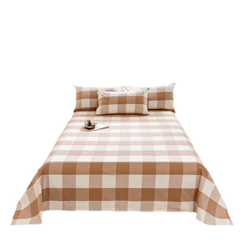 Juego de sábanas de algodón grueso para verano, una sola pieza, juego de edredón individual de algodón y lino de tacto fresco, original, para dormitorio, juego de tres piezas, nuevo modelo 2025.