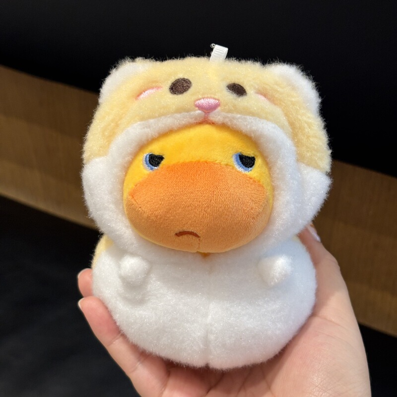本物のスポット DuoAi Capybara Lulu 周辺ぬいぐるみ面白いスクールバッグバッグペンダントキーホルダー人形ギフト|undefined
