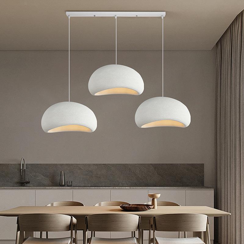 Bar, tienda de ropa personalizada, diseño silencioso, lámpara de viento, lámpara de vivienda, iluminación, lámpara de viento, crema, lámpara de candelabro de tres cabezas, restaurante